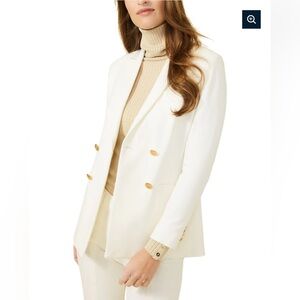 J. McLaughlin Marlowe Women's Blazer, white, size 0